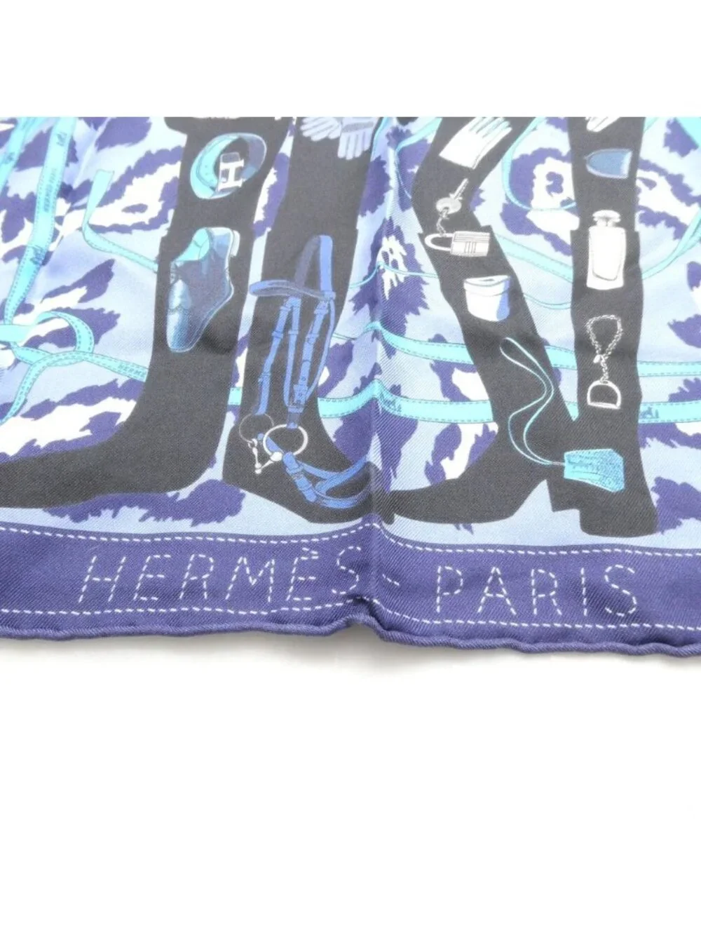Hermes Carre 45 Monsieur Et Madame Scarf Silk